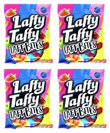 Laffy Taffy Laff Bites Pack of 4  4.2 Ounce Bags  Laffy Taffy In a Crunchy Shell with Flavor Blast 4.2 Ounce (Pack of 4)