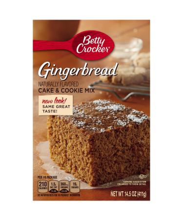 Betty Crocker Gingerbread Cake & Cookie Mix, 14.5-Ounce Boxes (Pack of 3) Gingerbread 14.5 Ounce (Pack of 3)