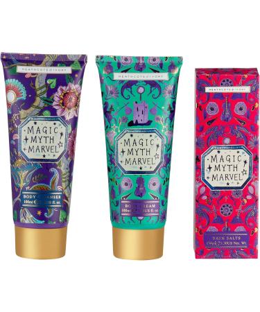 Heathcote & Ivory Relaxation Magic Bodycare Gift Set | 3 Bath & Body Treats | Infused With Essential Oils | Cruelty Free & Vegan Friendly | Travel Friendly Sizes Magic Myth Marvel - Buy Online on GoSupps.com