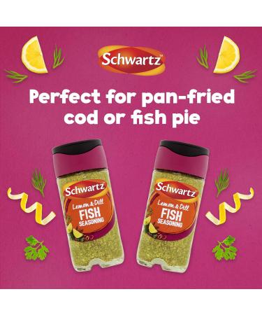 Schwartz Fish Seasoning 55g - Enhance Your Seafood Dishes with this Premium Blend - Buy Online on GoSupps.com