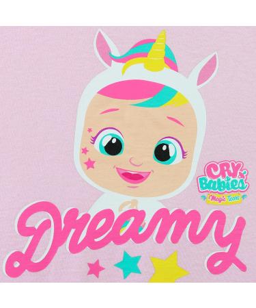 Cry Babies Magic Tears Dreamy Doll T-Shirt for Girls | Official Merchandise | Ages 2-8 Years | Comfy Cotton Kids Clothing | Pink 2-3 Years - Buy Online on GoSupps.com