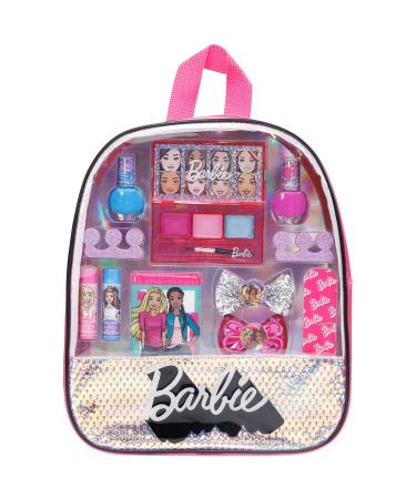 Barbie - Townley Girl Makeup Filled Backpack Cosmetic Giftc Set with Mirror includes Lip Gloss, Nail Polish, Hair Bow more & ! for Kids Girls, Ages 3+ perfect for Parties, Sleepovers and Makeovers - Buy Online on GoSupps.com