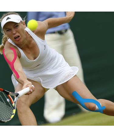 Kinesiology Tape 1/2 /5 Rolls Sports Athletic Mucle Wrist Knee Ankle Elastic Waterproof Breathable 2 Inch x 16 Feet Beige 1 Roll 1 Count (Pack of 1) Beige - Buy Online on GoSupps.com