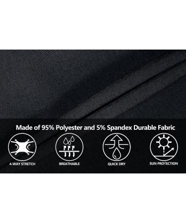 Little Donkey Andy Men's Quick Dry Stretch Shorts - Black Heather | Elastic Waist | 3X-Large - Buy Online on GoSupps.com