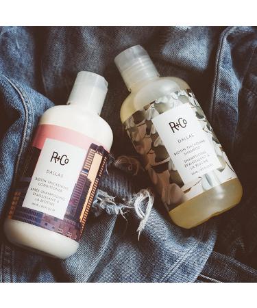 R+Co Dallas Biotin Thickening Shampoo 8oz (Pack of 2) - Vegan & Cruelty-Free | Thickens, Nourishes, and Strengthens Hair - Buy Online on GoSupps.com