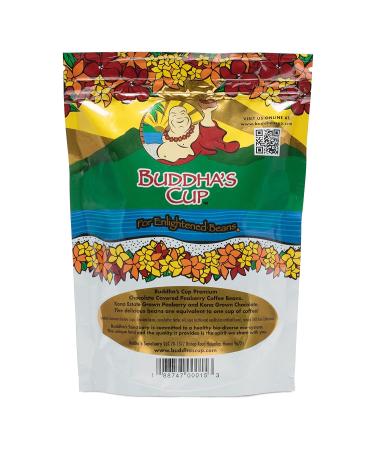 Buddha's Cup Semi-Sweet Chocolate Covered Peaberry Coffee Beans - 100% Kona Coffee, 8oz Bag - Buy Online on GoSupps.com