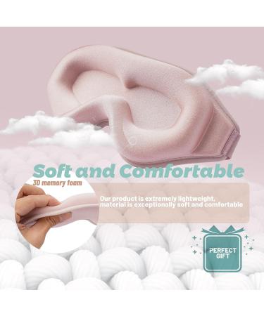 Ultimate Pink Dreamer 3D Sleep Mask - Luxurious Light Blocking Silk Eye Mask with Earplugs for Men & Women | International Shipping Available - Buy Online on GoSupps.com