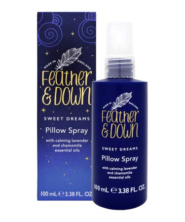 Feather & Down Sweet Dream Pillow Spray (100ml) - With Calming Lavender & Chamomile Essential Oils. Encouraging Calm Tranquility & a Restful Night's Sleep.