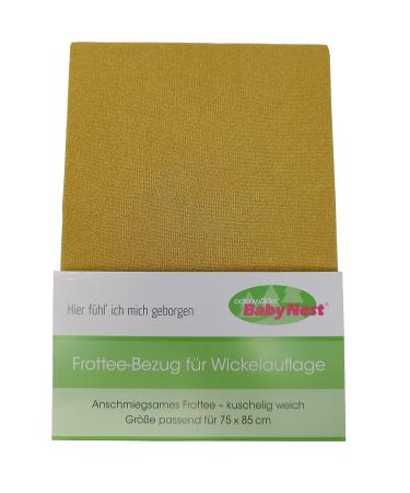 Odenw lder Mustard Yellow Terry Cloth Cover for Changing Mats 75 x 85 cm | Soft & Durable International Shipping - Buy Online on GoSupps.com
