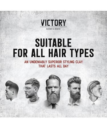 Victory Barber & Brand Claymore Pomade - Strong Hold Matte Finish for Men | USA Made Low Shine Perfect for Rough & Ready Styles - Buy Online on GoSupps.com