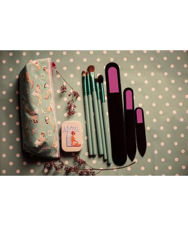 Mont Bleu Gift Set of 3 Pink Crystal Nail Files in Black Pouch - Genuine Czech Tempered Glass - HandMade in Czech Republic - Professional Glass Nail File for Women Magenta Pink - Buy Online on GoSupps.com