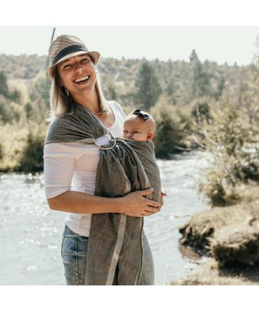 Hip Baby Wrap Ring Sling Baby Carrier for Infants and Toddlers - Beautiful  100% Soft Cotton Baby Wraps Carrier For Babies 8-35 lbs - Perfect Baby Shower Gifts Moms And Dads - Nursing Cover (Midnight) - Buy Online on GoSupps.com