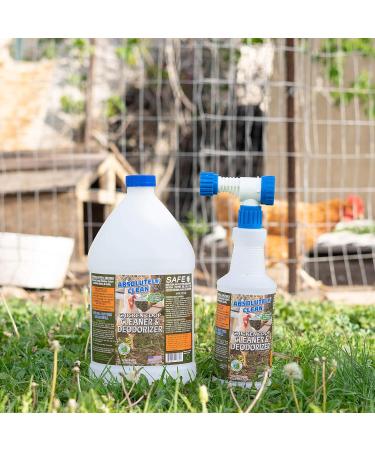 Buy Veterinarian Approved Chicken Coop Cleaner & Deodorizer - Natural Enzyme Cleaner 32 Fl Oz with Garden Sprayer - Made in Colorado - Ships Internationally - Buy Online on GoSupps.com