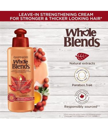 Garnier Whole Blends Castor Oil Remedy Leave In Balm 200 Milliliters - Buy Online on GoSupps.com