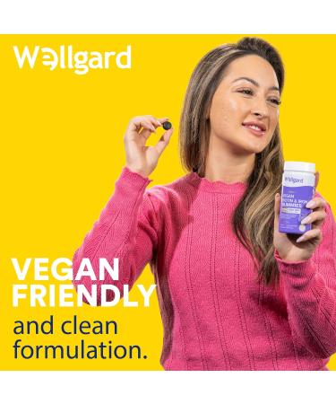 Biotin Hair Growth Gummies | Wellgard Vegan Biotin Supplements | Chewable B7 Vitamins | Mixed Berry Flavour - Buy Online on GoSupps.com