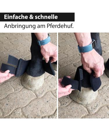 Hoof Bells for Horses & Ponies | Neoprene Jumping Protection S-XL | Black Warmblood Cold Blood Thoroughbred | Durable Hoof Guard for Riding & Pasture - Buy Online on GoSupps.com