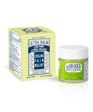 Ultra Balm External Analgesic for Cooling Pain Relief Simple Backache Arthritis Strains Bruises Sprain Muscle Pain Muscle Soreness 0.7oz/19.8g
