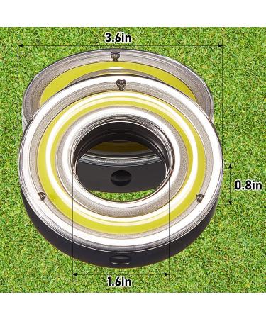 Retisee Glow Golf Hole Lights Set - 4 Pcs LED Glowing Golf Hole, Putting Green Flags, Poles, Light Up Cups for Night Play - Buy Online on GoSupps.com