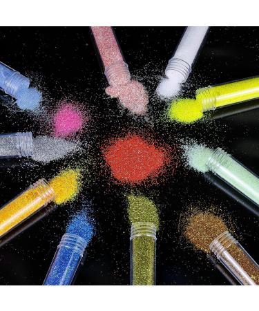 Ultra Fine Holographic Glitter Powder - 55 Colors for Resin Tumblers, Art Crafts, Nail, Body, Eye, Face, Hair Makeup - Buy Online on GoSupps.com