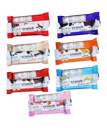 Power Crunch Variety Pack - 14 Delicious Flavors | High Protein Energy Snack - 1.4-Ounce Bars (Pack of 14) - Buy Online on GoSupps.com