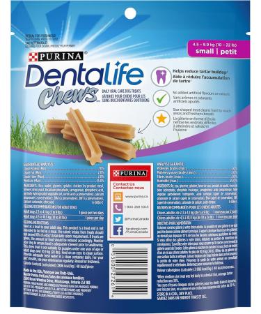 DentaLife Chews Dog Treats for Small Breed Dogs - 248 g Pouch (1 Pack) 17 Count (Pack of 1) - Buy Online on GoSupps.com
