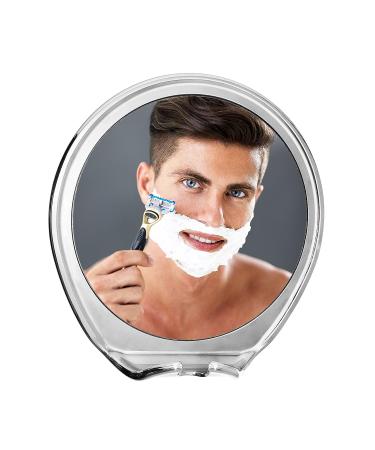 Fogless Shower Mirror with Power Locking Suction Cup - Razor Hook, 360 Rotating Arm - Bathroom Shaving Mirror (Chrome) - Buy Online on GoSupps.com