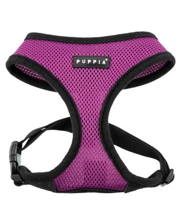 Puppia dog harness for small and medium -sized dogs - super soft in many colors - also used as a puppy dishes -Atani train harness for dogs purple l lila