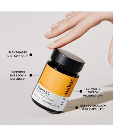 me today High-Dose Vitamin B12 50mcg Supplement - Energy Support Capsules - Cyanocobalamin for Vegan Plant-Based Diets - Red Blood Cell Formation - 180 Servings - Buy Online on GoSupps.com
