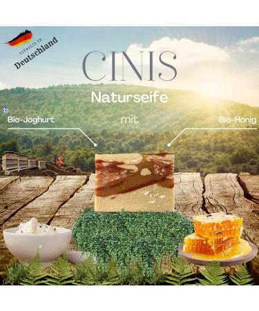 CINIS Live Greek Organic Yoghurt & Honey - Handmade Aromatic 100% Natural Soap for Very Dehydrated Skin - e100g - Buy Online on GoSupps.com