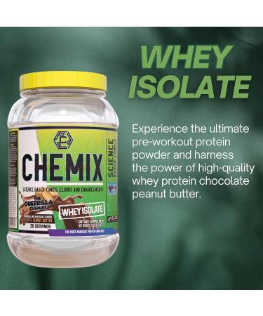 Buy Chemix Whey Protein Isolate - Chocolate Peanut Butter 2Lb | Pure Protein Powder + Free Multi-Purpose Key Chain - International Shipping - Buy Online on GoSupps.com
