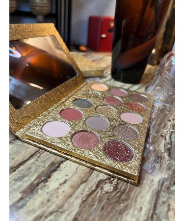 Goldshine Eyeshadow Palette - 15 Shimmery & Matte Warm Shades for Stunning Looks | International Shipping Available - Buy Online on GoSupps.com