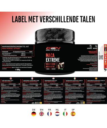 VitaminVersand24 DE Maca Capsules Extreme 365 capsules High dose with 30000mg per daily portion Special extract 101 Vegan German Elite Nutrition - Buy Online on GoSupps.com