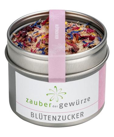 Marriage of the spices flower sugar - mixture of sugar and edible flowers heavenly enjoyment for decorating desserts desserts shakes and porridge recoverable aroma can 70 g