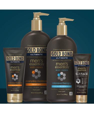Gold Bond Ultimate Men's Hydrating Lotion 21 oz - Everyday Moisture for Dry Skin - Buy Online on GoSupps.com