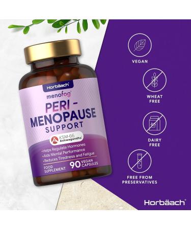 Menopause Support Supplement with SOYA Isoflavones, KSM-66 Ashwagandha & Lions Mane | 90 Vegan Capsules - Buy Online on GoSupps.com