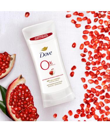 Dove 0% Aluminum Deodorant Stick Pomegranate and Lemon Verbena 4 Count Non-irritating Deodorant for Underarm Care Kindest Aluminum free Deodorant 2.6 oz Pomegranate and Lemon Verbena 2.6 Ounce (Pack of 4) - Buy Online on GoSupps.com