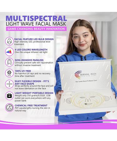 FDA Cleared LED Light Therapy Face Mask for Anti-Aging & Dark Spot Removal + Ice Roller - 8-in-1 Rejuvenation Device - Buy Online on GoSupps.com