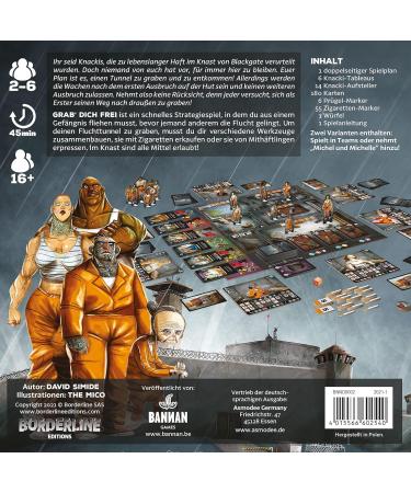 Bannan Games Dig Yourself Free | Strategy Game for 2-6 Players | Ages 16+ | German Version | 45+ Minutes of Fun - Buy Online on GoSupps.com