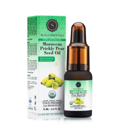 Skalli Essentials Organic Moroccan Prickly Pear Seed Oil | Anti Aging Face Serum Dark Circles Under Eye Treatment Moisturizer | Premium Grade Prickly Pear Oil (15 mL) - Buy Online on GoSupps.com