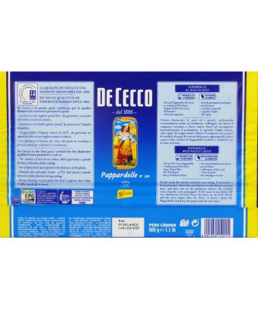Premiere De Cecco Pappardelle Pasta 500 g - Buy Online on GoSupps.com