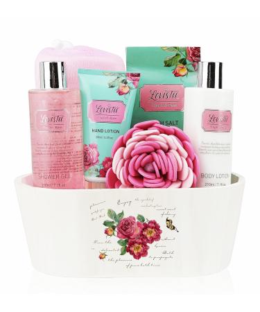 Valentine's Day Relaxing Spa Kit | Natural English Rose Gift Set for Women & Teens | Bath & Body Works Essentials - Buy Online on GoSupps.com