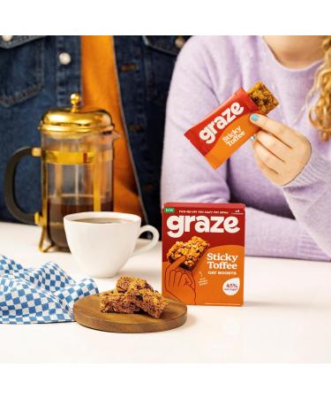Graze Graze Healthy Snacks Variety bundle - All Sweet Flapjacks Selection - Honey -Peanut Butter- Cocoa Vanilla-Lemon & Blueberry- Cherry Bakewell - Total 30gx32 Snacks Box Mixed bundle - Buy Online on GoSupps.com