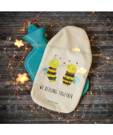 Mr. & Mrs. Panda Warm Bottle - Bee in Love | Gift Hot Water Bottle with Cover | Children's Heat Cushion & Bumblebee Design - Buy Online on GoSupps.com