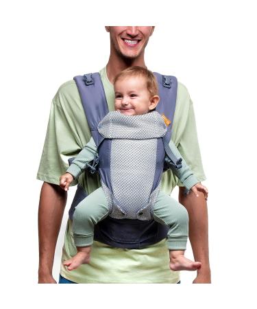 Beco Gemini Cool Baby Carrier - All Positions Newborn to Toddler | Ergonomic Baby Hiking Backpack | Adjustable Seat | 7-35 lbs | Dark Grey - Buy Online on GoSupps.com