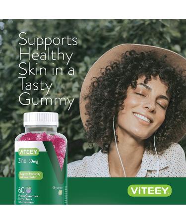 Zinc 50MG Gummies for Immune Support - Adults & Teens - 60 Count 2 Pack - Vegan & Gluten Free - Buy Online on GoSupps.com