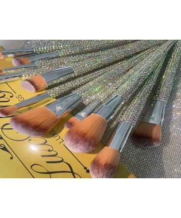 Shop Diamond Crystal Rhinestone Makeup Brush Set - 13PC Bling Glitter Brushes & Gift Box - Perfect for Flawless Makeup - Buy Online on GoSupps.com