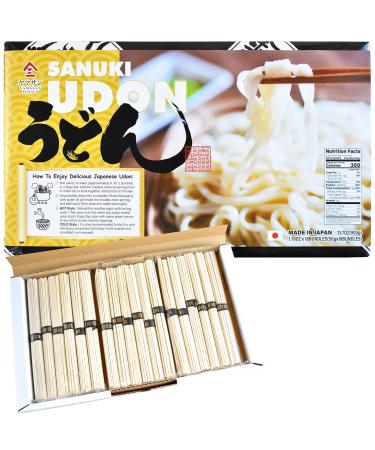 Sanuki Udon Noodle Gift Box, Made in Japan, Finely Chewy & Highly Smooth, 1.76oz x 18bundlesYAMASAN