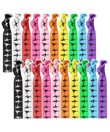 20 pieces Girls Dance Hair Ties  Dance Hair Accessories Ribbon Ponytail Holders  No Crease Hair Bands for Dancers  Dance Recitals  Dance Teams - Buy Online on GoSupps.com