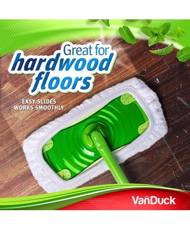 VanDuck Reusable 100% Cotton Mop Pads for Swiffer Sweeper Mops (2-Pack) - Washable Wet Dry Mop Pads - 2 Count - White - Buy Online on GoSupps.com