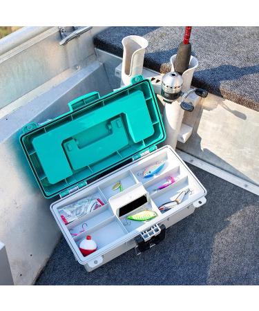 Sheffield 12671 13 Tackle Box Teal & Gray - Fishing & Craft Storage Solution - Buy Online on GoSupps.com